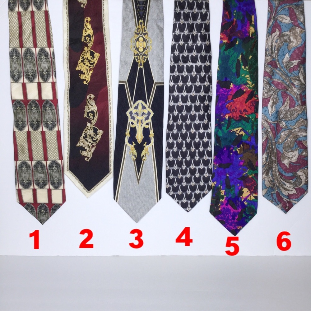 Men’s Set of 6 silk ties - Di Maggio and Signorcelli